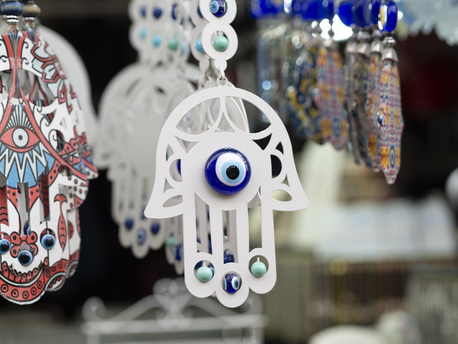 Traditional oriental or Indian sacred amulet of a religious symbol-Hamsa,  hand of David, with an ornament in the style of stained glass or mosaics. V  Stock Vector Image \u0026 Art - Alamy, image size:1600x1200