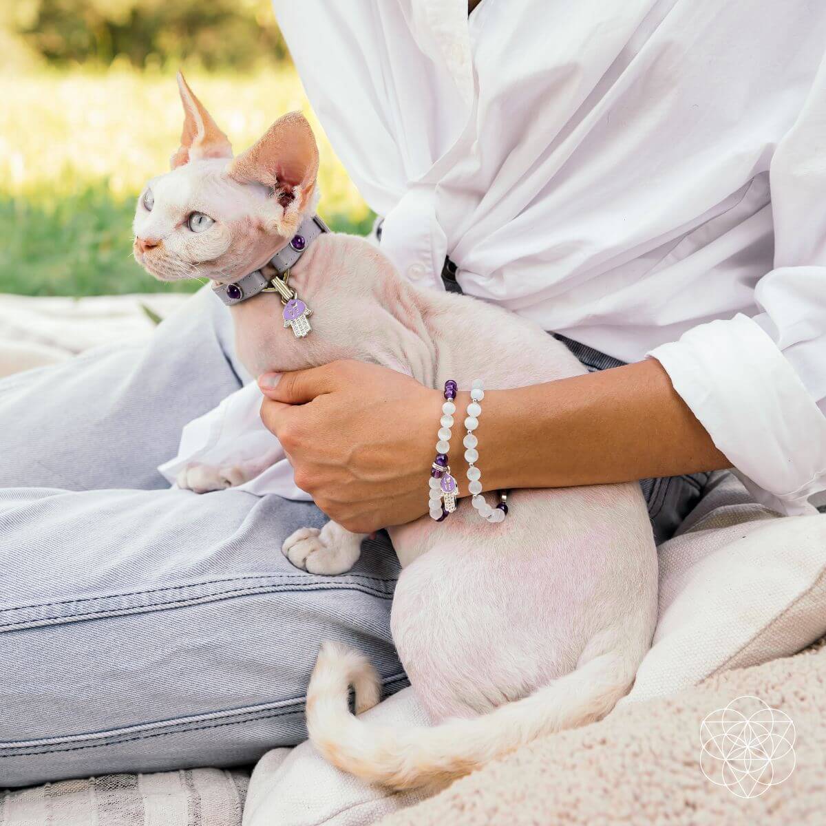 I Love My Cat - Matching Collar &amp; Bracelet Set (3 Pcs)