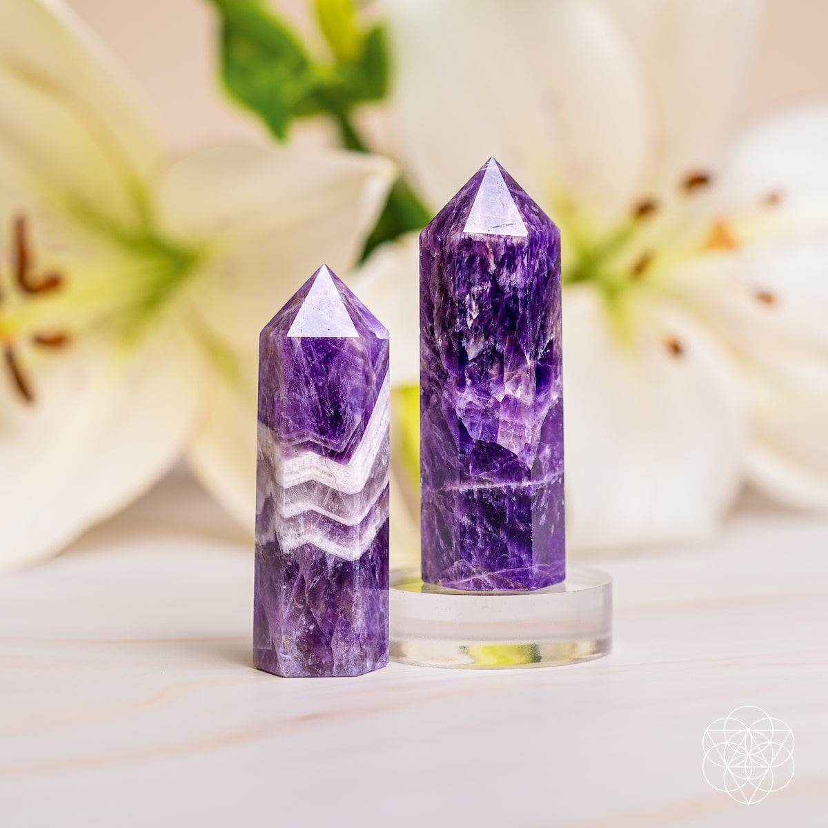 Chevron-Amethyst-Punkt
