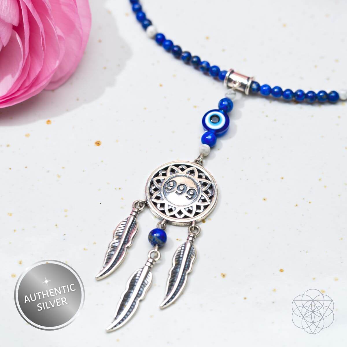 I Am Blessed - 999 Dream Catcher Necklace of Miracles