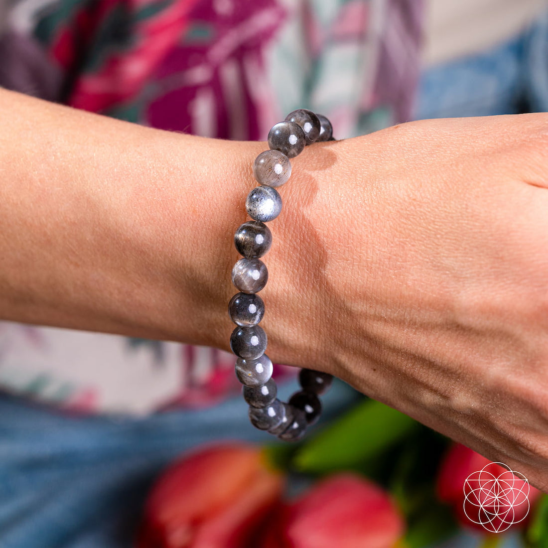 The Empath’s Cord Cutter – Black Moonstone Bracelet