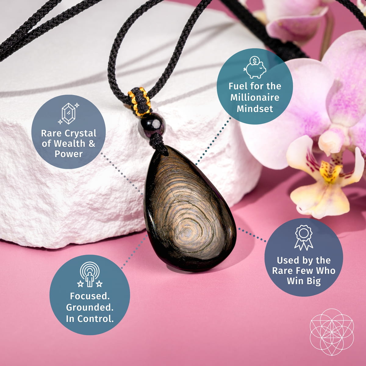 The Hypersthene Millionaire Manifestation Pendant