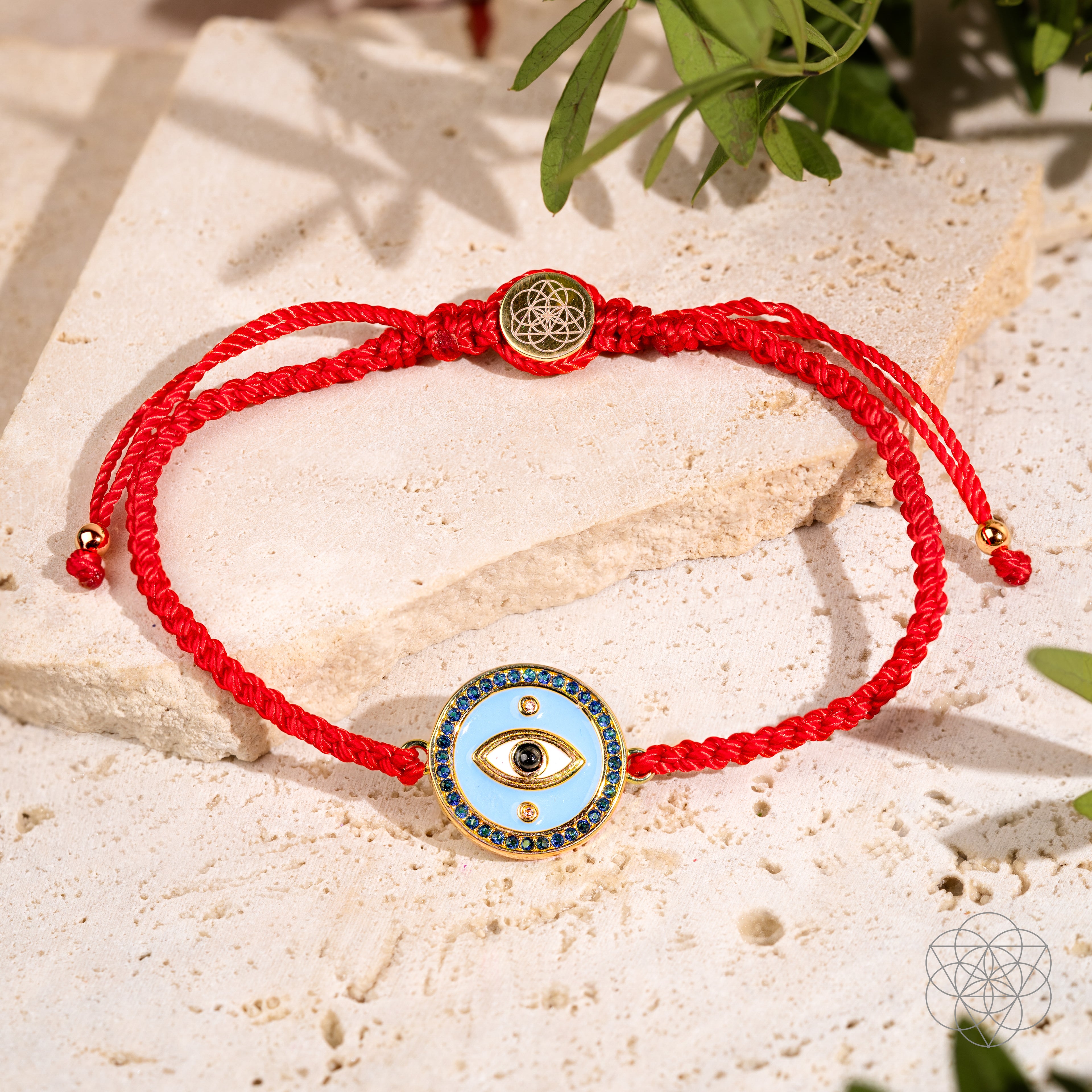 Evil Eye Guardian - Four-Strand Red String Bracelet