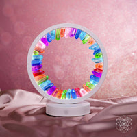 Infinite Rainbow - Clear Quartz Aura Lamp of Hope