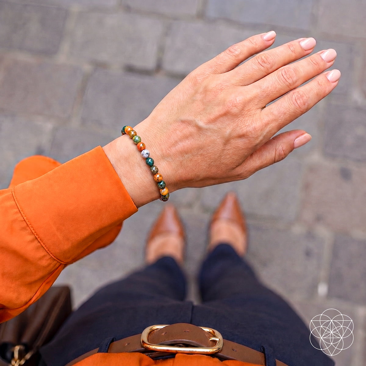 Quiet My Mind – Pulseira Ocean Jasper | 6mm