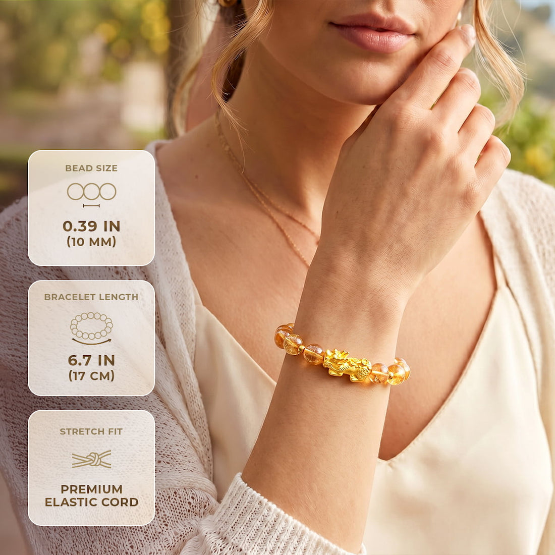 CI578 Pixiu Citrine Armband