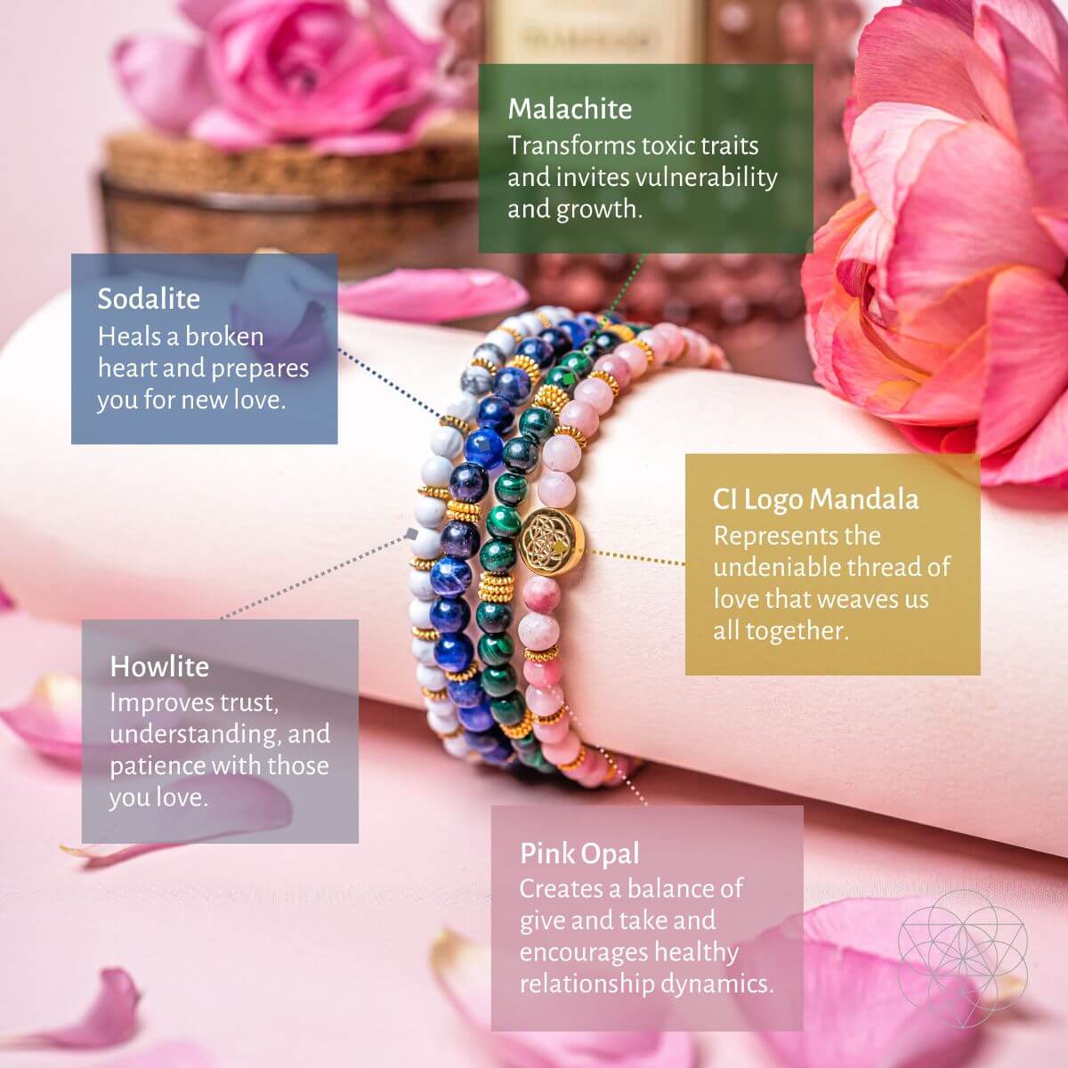 Aphrodite’s Admiration: Eternal Love Bracelet Pack of 4 - Conscious Items