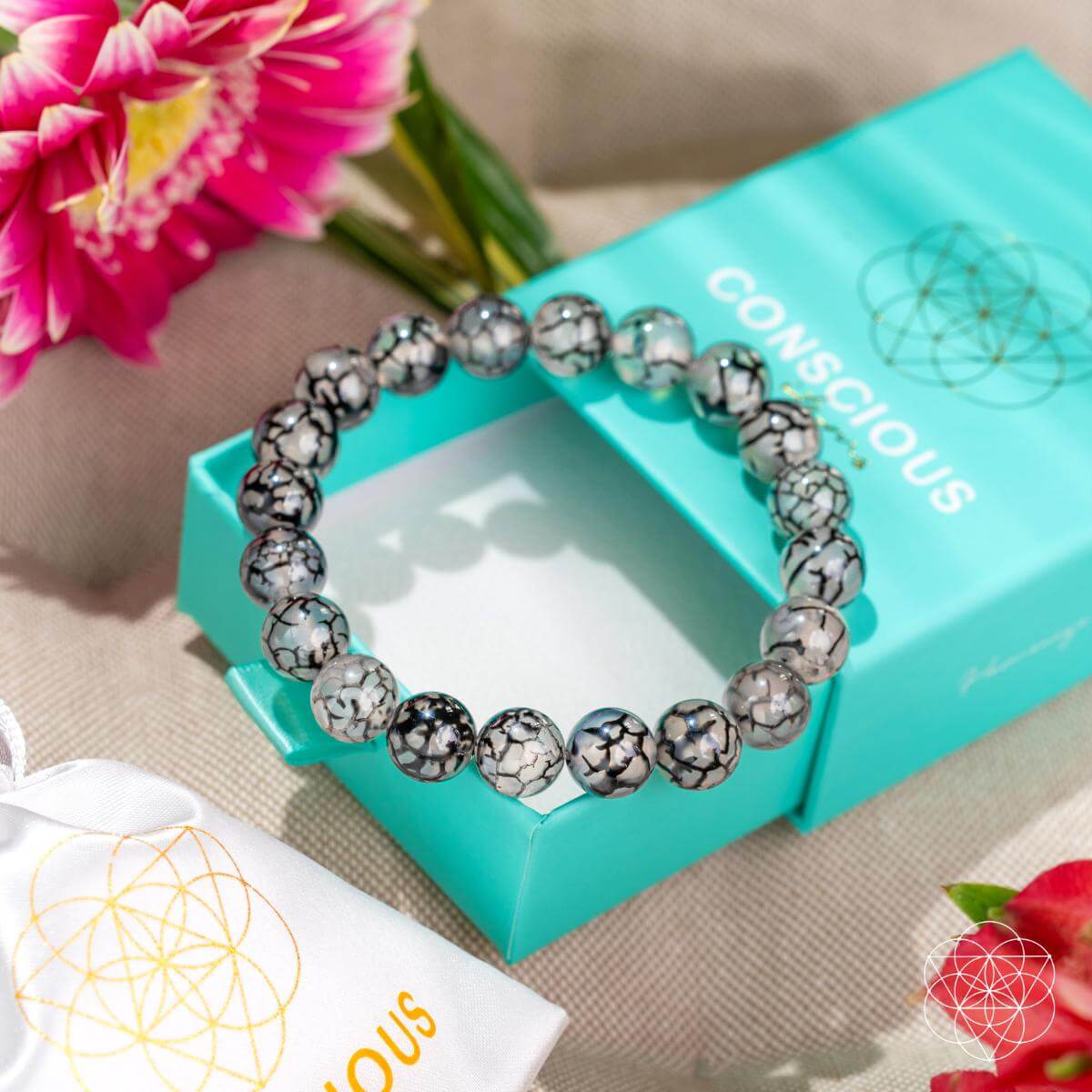 Calm in the Chaos - River Agate Bracelet - Conscious Items