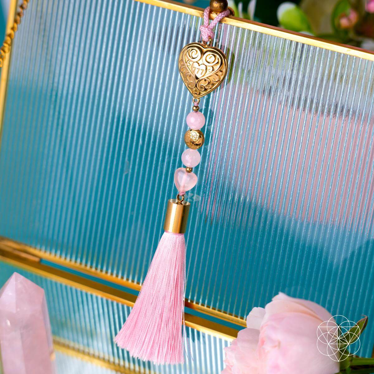 Car Guardian - ‘You Are Loved’ Heart Charm Tassel - Conscious Items