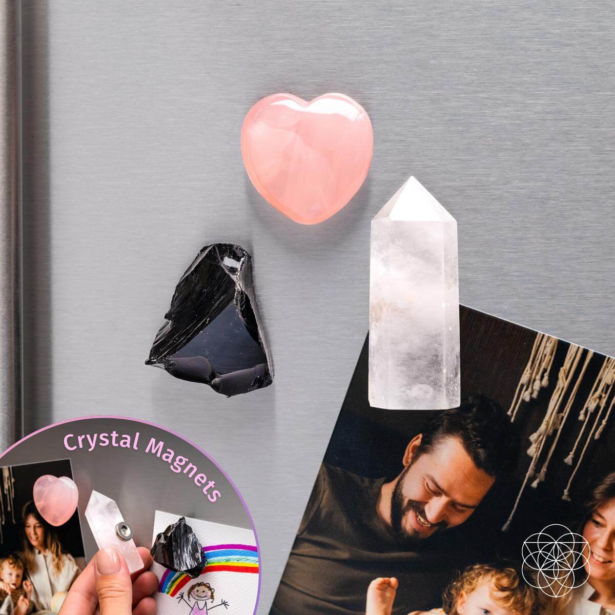 Crystal Guardian Magnets - Trio of Peace & Protection - Conscious Items