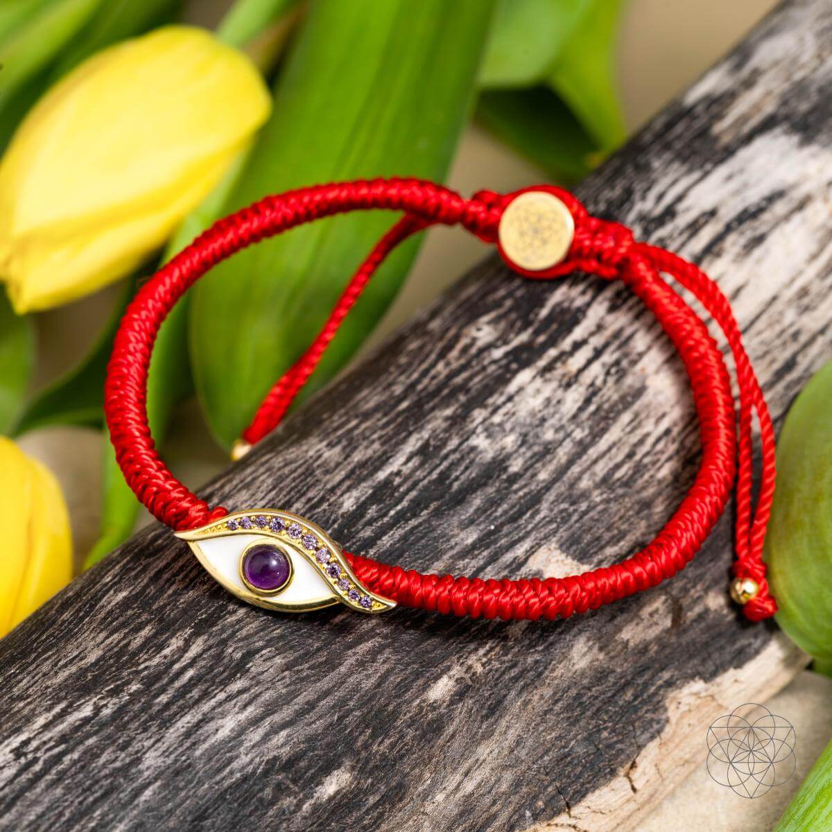 Eye of Spiritual Protection - Four - Strand Red String Bracelet - Conscious Items