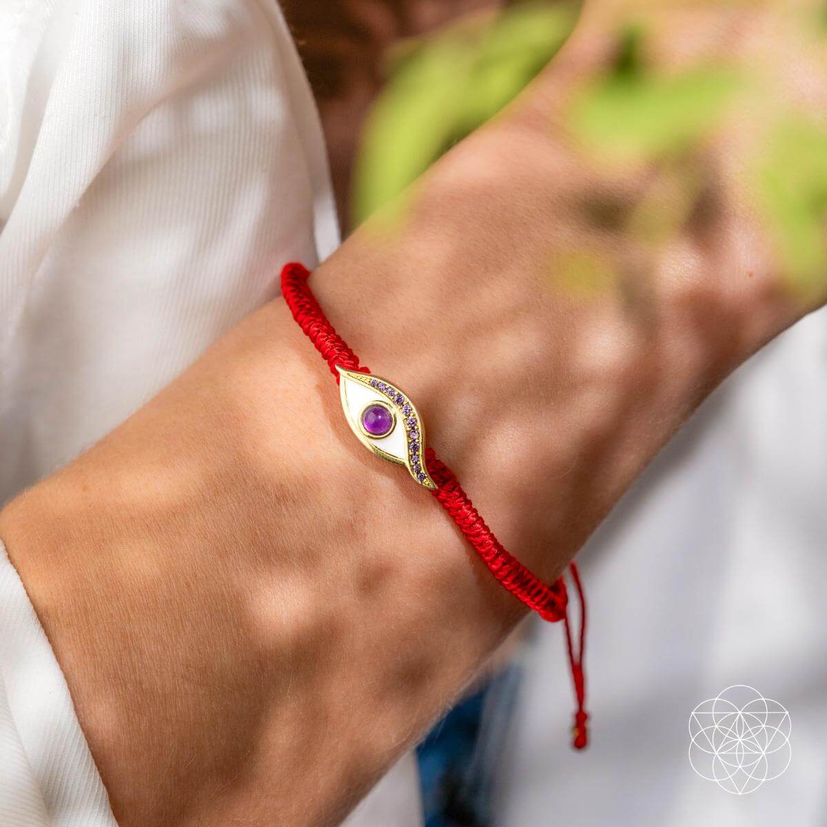 Eye of Spiritual Protection - Four - Strand Red String Bracelet - Conscious Items