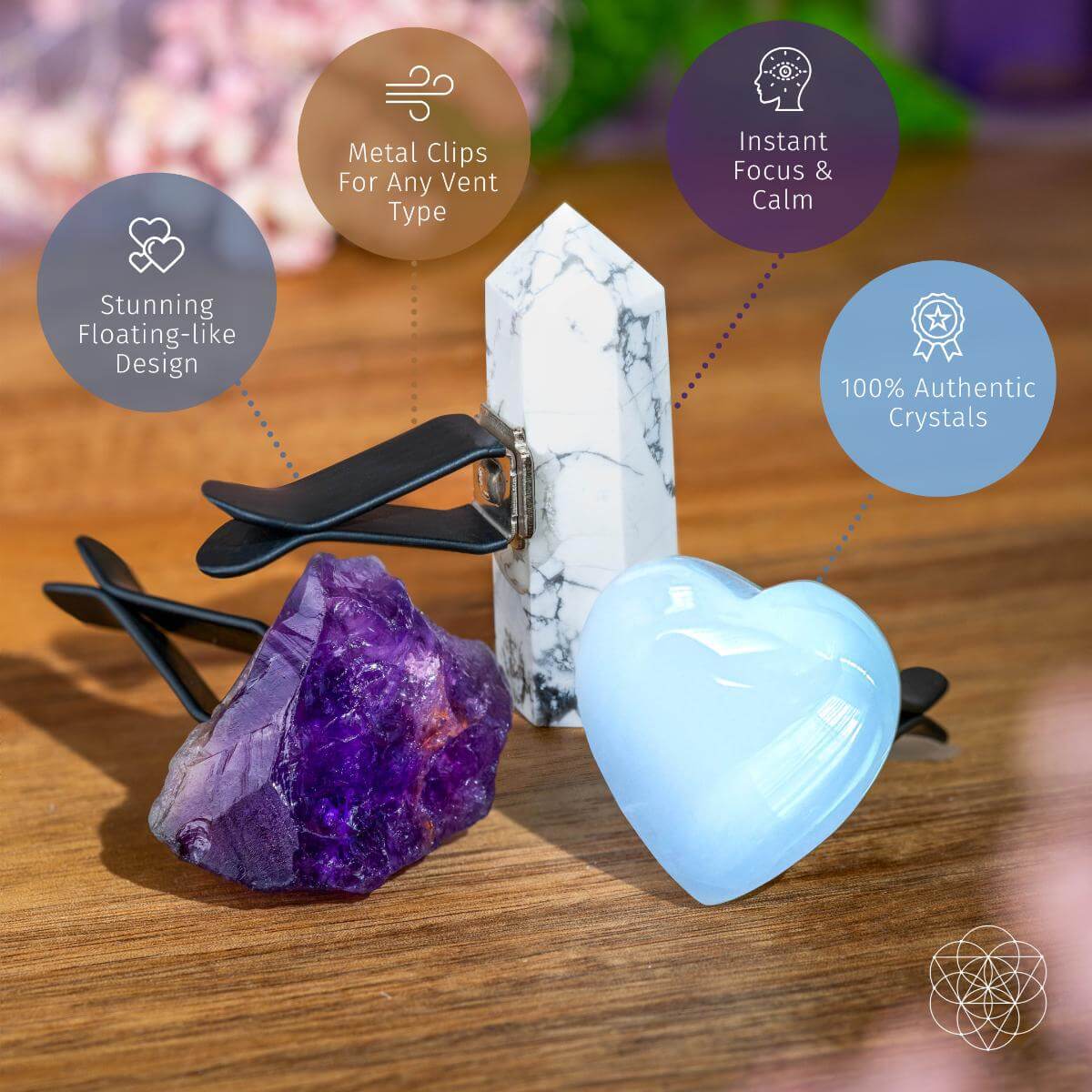 Focused Driver - Crystal Car Kit of Protection - Conscious Items