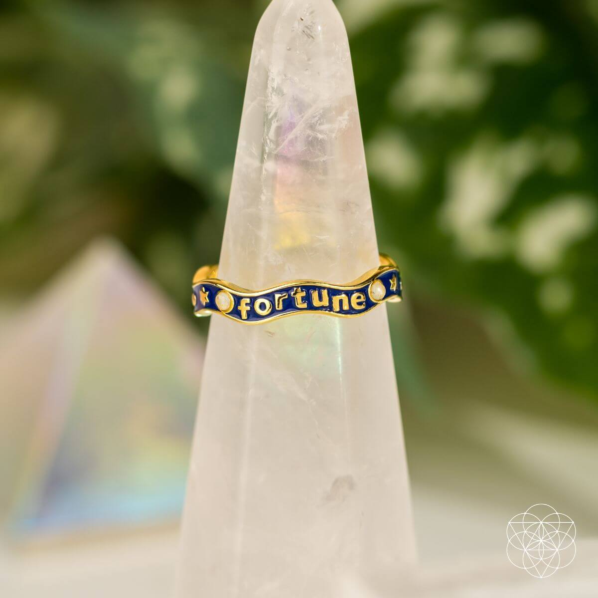 Fortune Magnet - Aquamarine Ring of Prosperity - Conscious Items