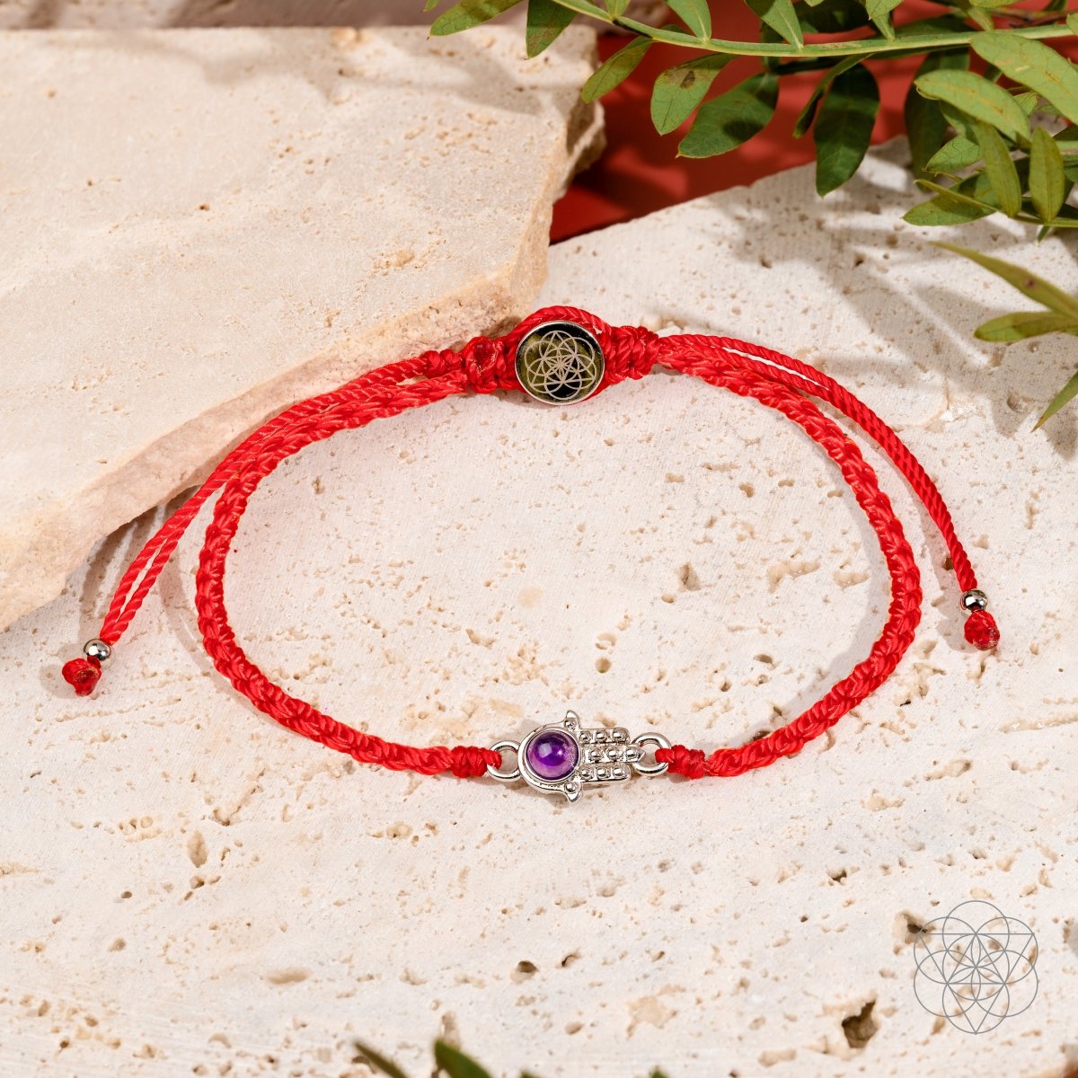 Hamsa Hand of Protection - Four - Strand Red String Bracelet - Conscious Items