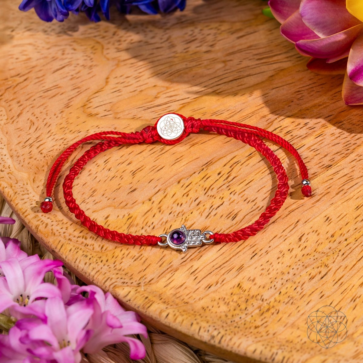Hamsa Hand of Protection - Four - Strand Red String Bracelet - Conscious Items