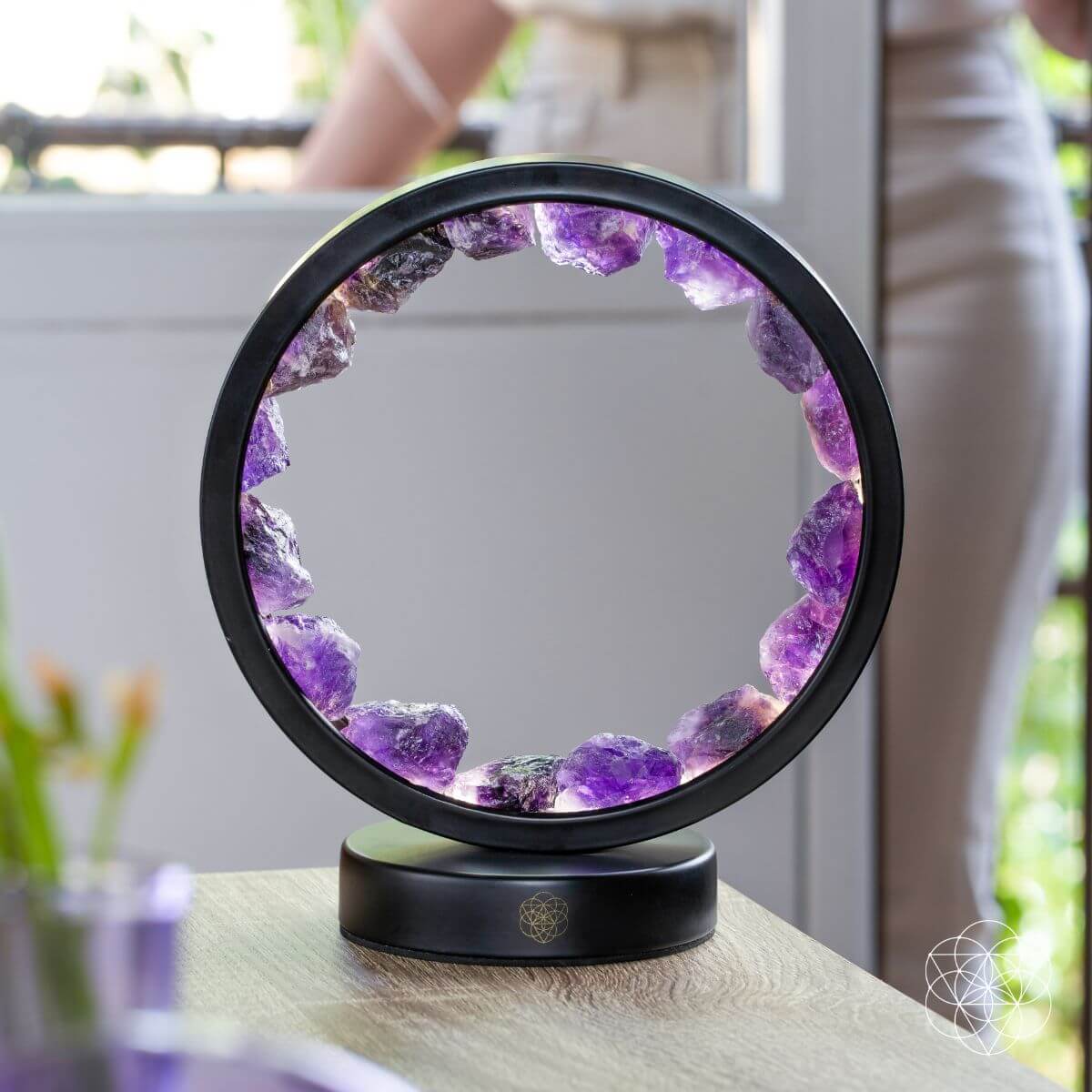 I Am At Peace - Spiritual Protection Amethyst Lamp - Conscious Items