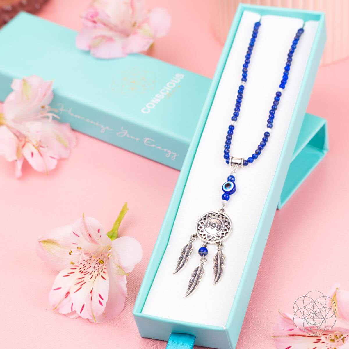 I Am Blessed - 999 Dream Catcher Necklace of Miracles - Conscious Items