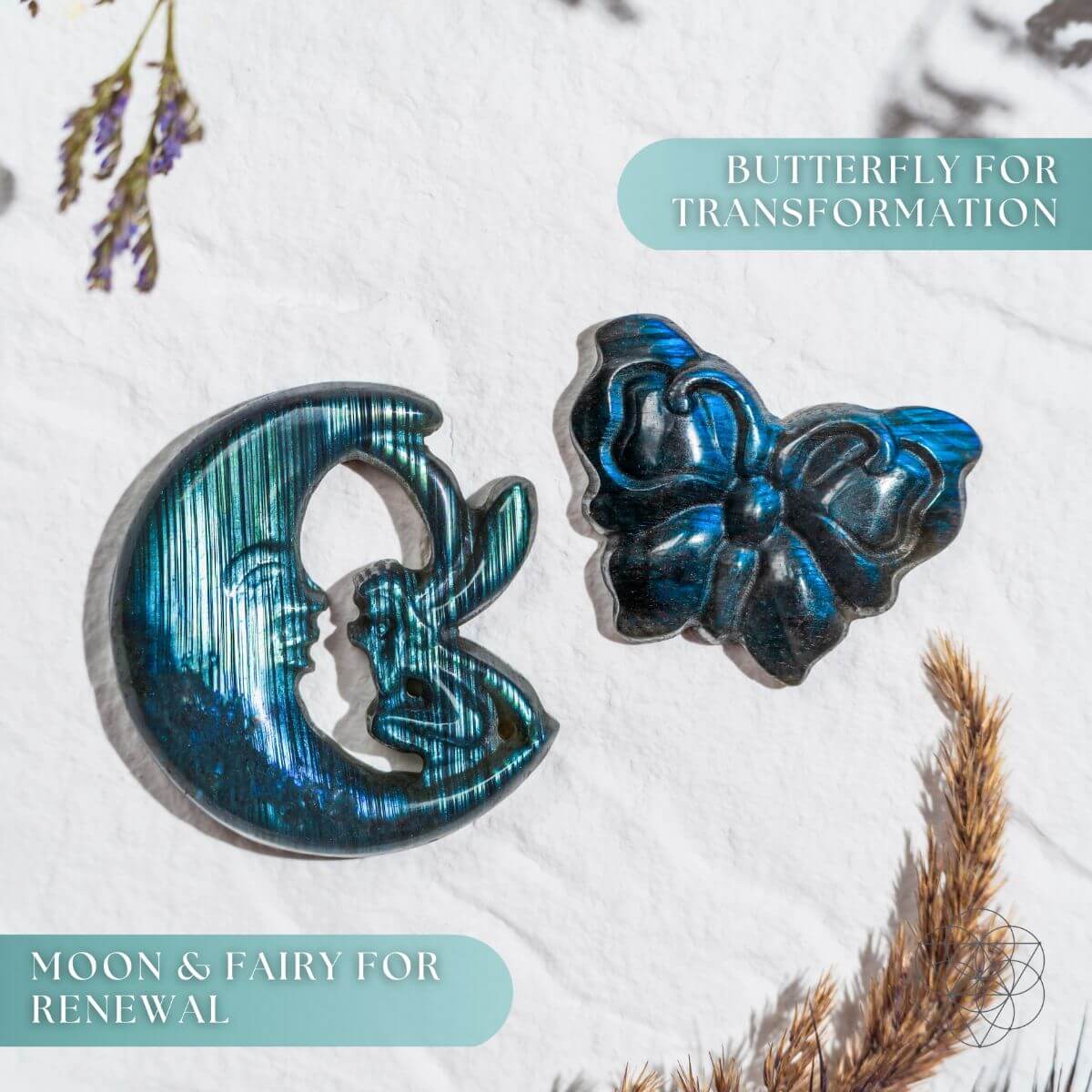 I Am Reborn - Labradorite Carving of Transformation - Conscious Items