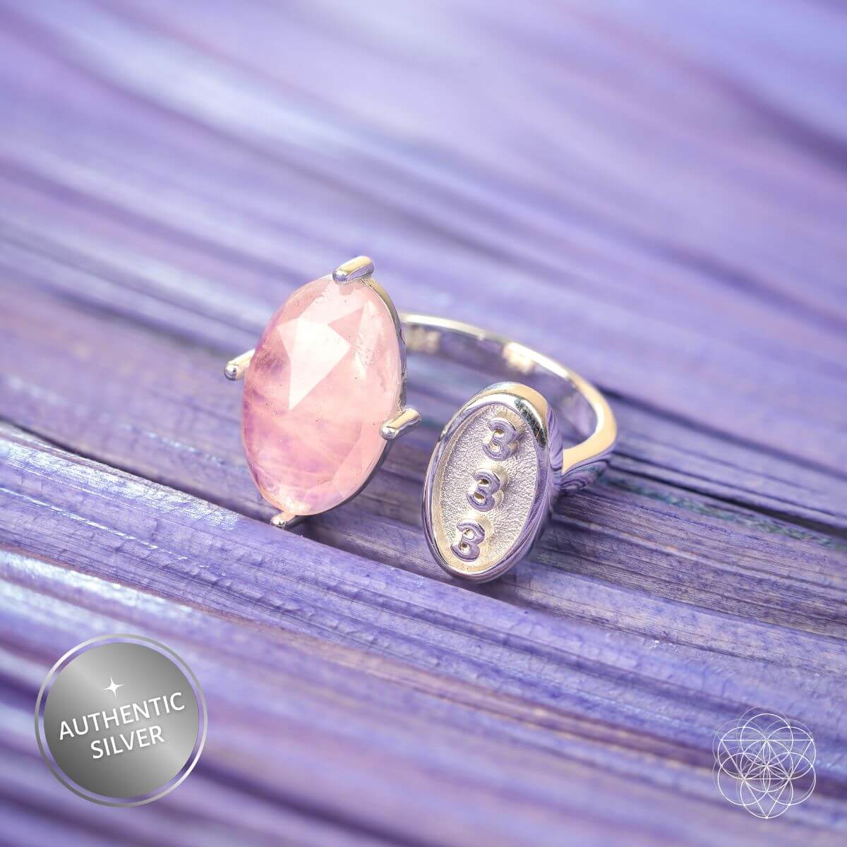 I Am Resilient: 333 Angel Number Silver Ring of Celestial Support - Conscious Items