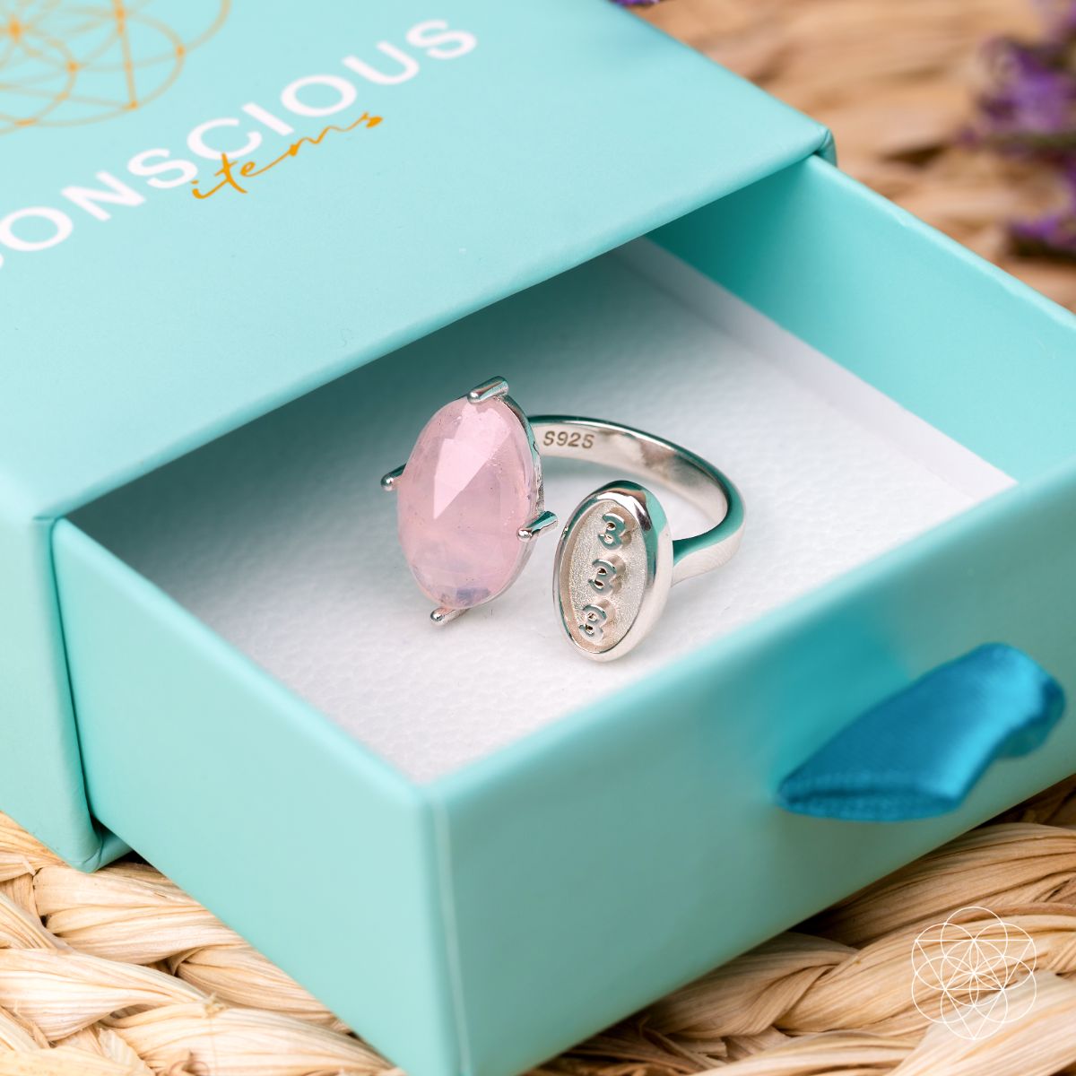 I Am Resilient: 333 Angel Number Silver Ring of Celestial Support - Conscious Items