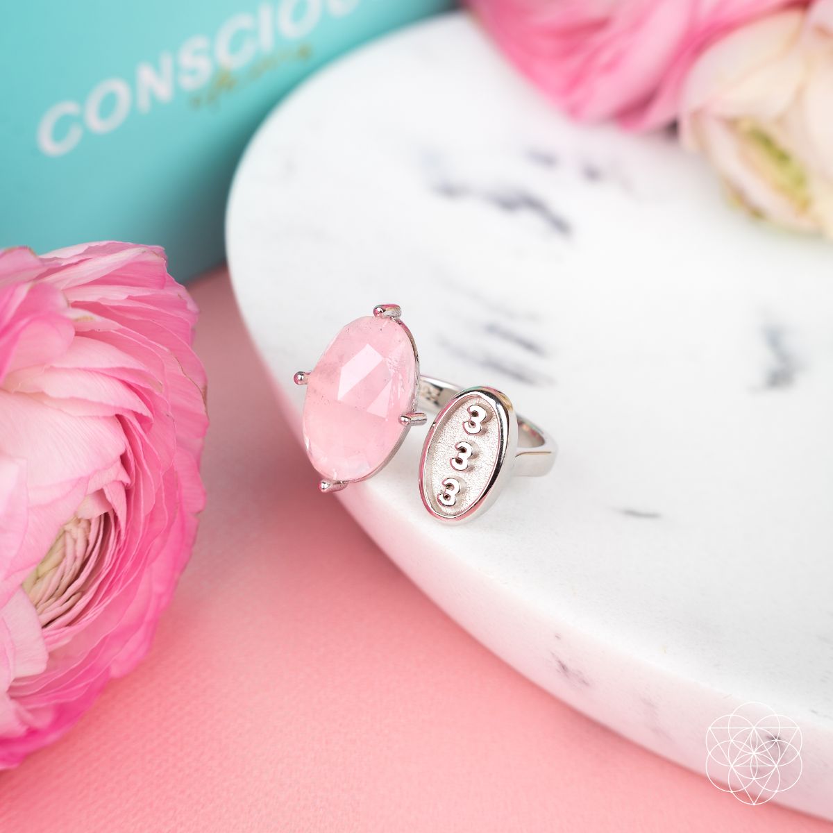 I Am Resilient: 333 Angel Number Silver Ring of Celestial Support - Conscious Items