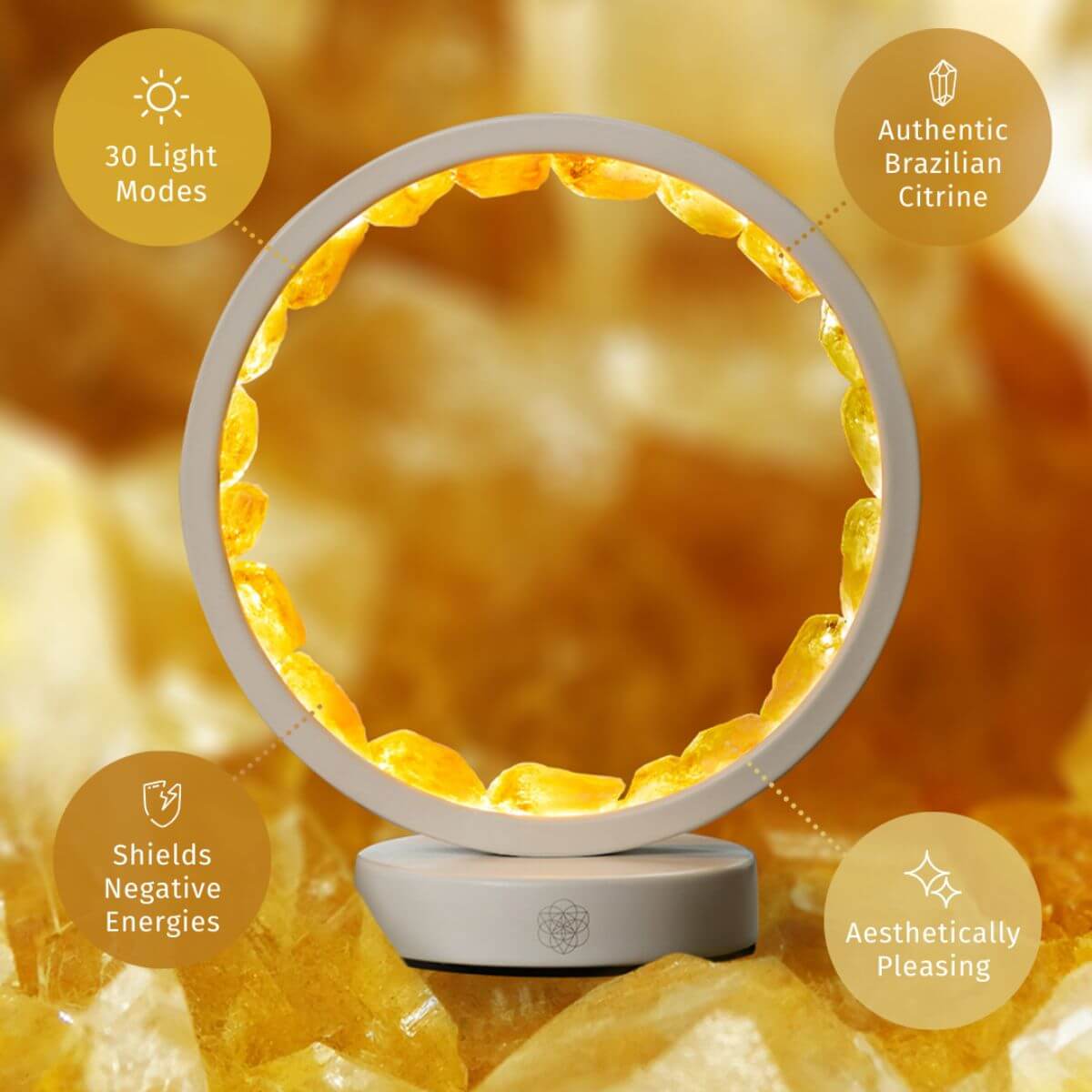 Infinite Abundance: Citrine Lamp of Manifestation - Conscious Items