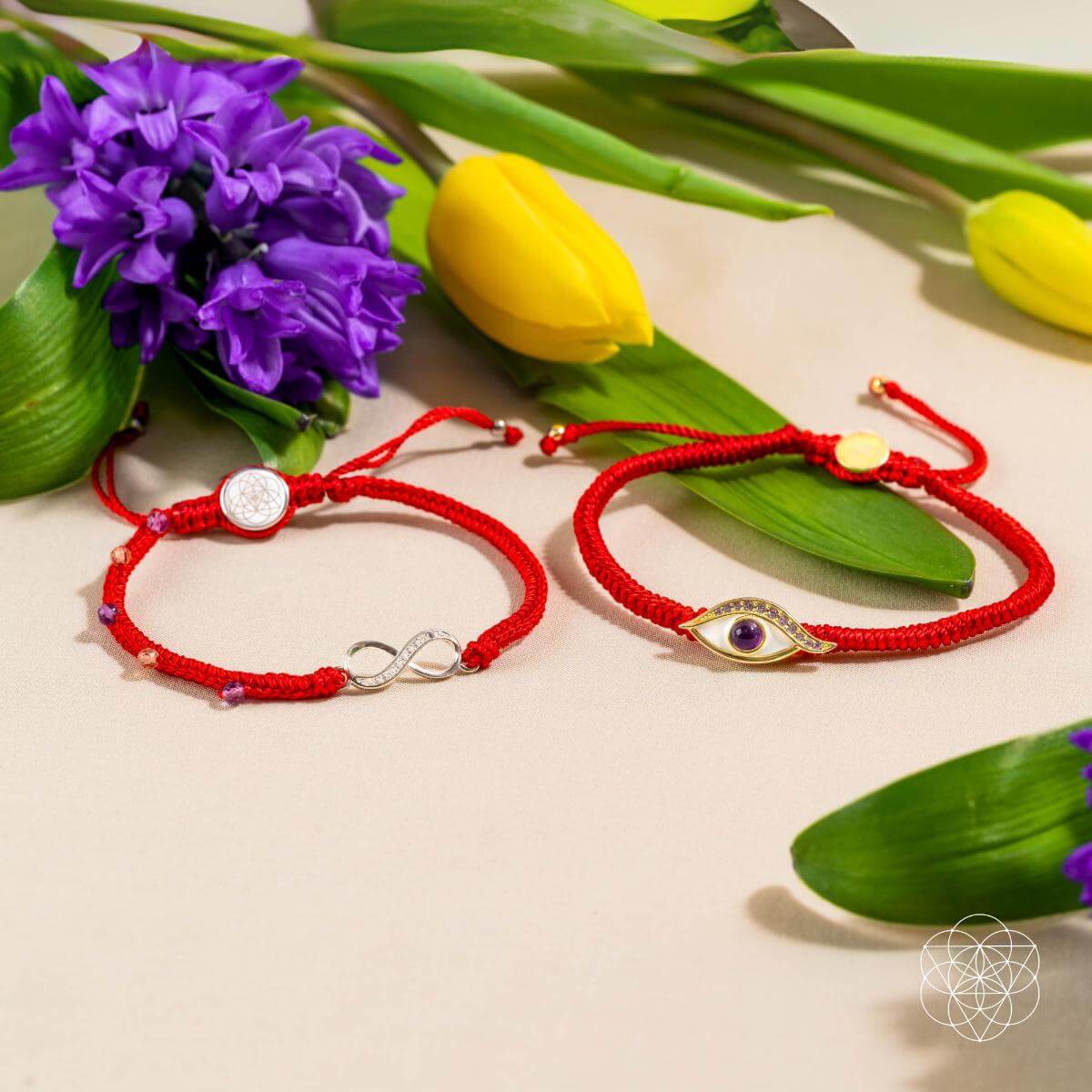 Infinite Prosperity - Eight - Strand Red String Bracelet - Conscious Items