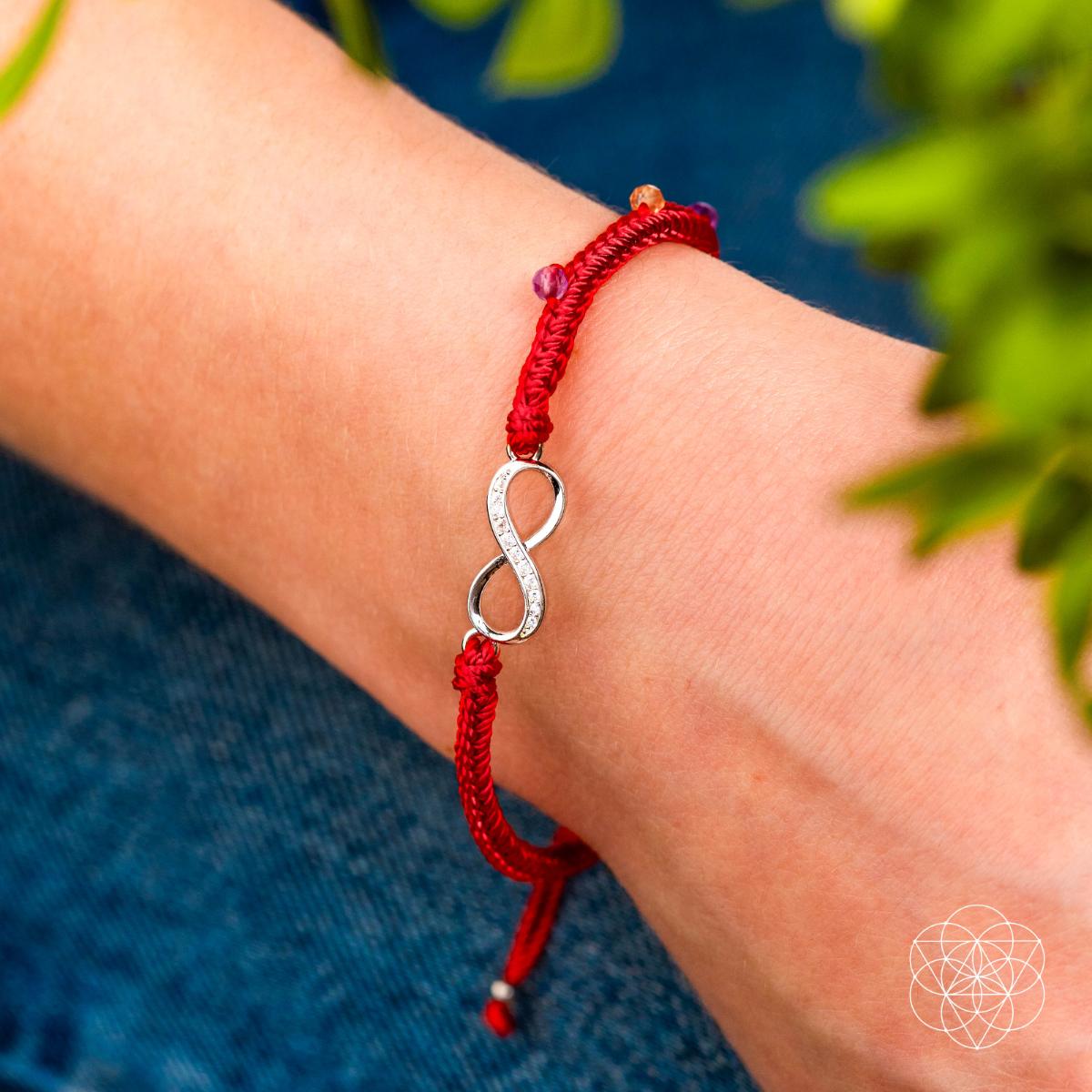 Infinite Prosperity - Eight - Strand Red String Bracelet - Conscious Items