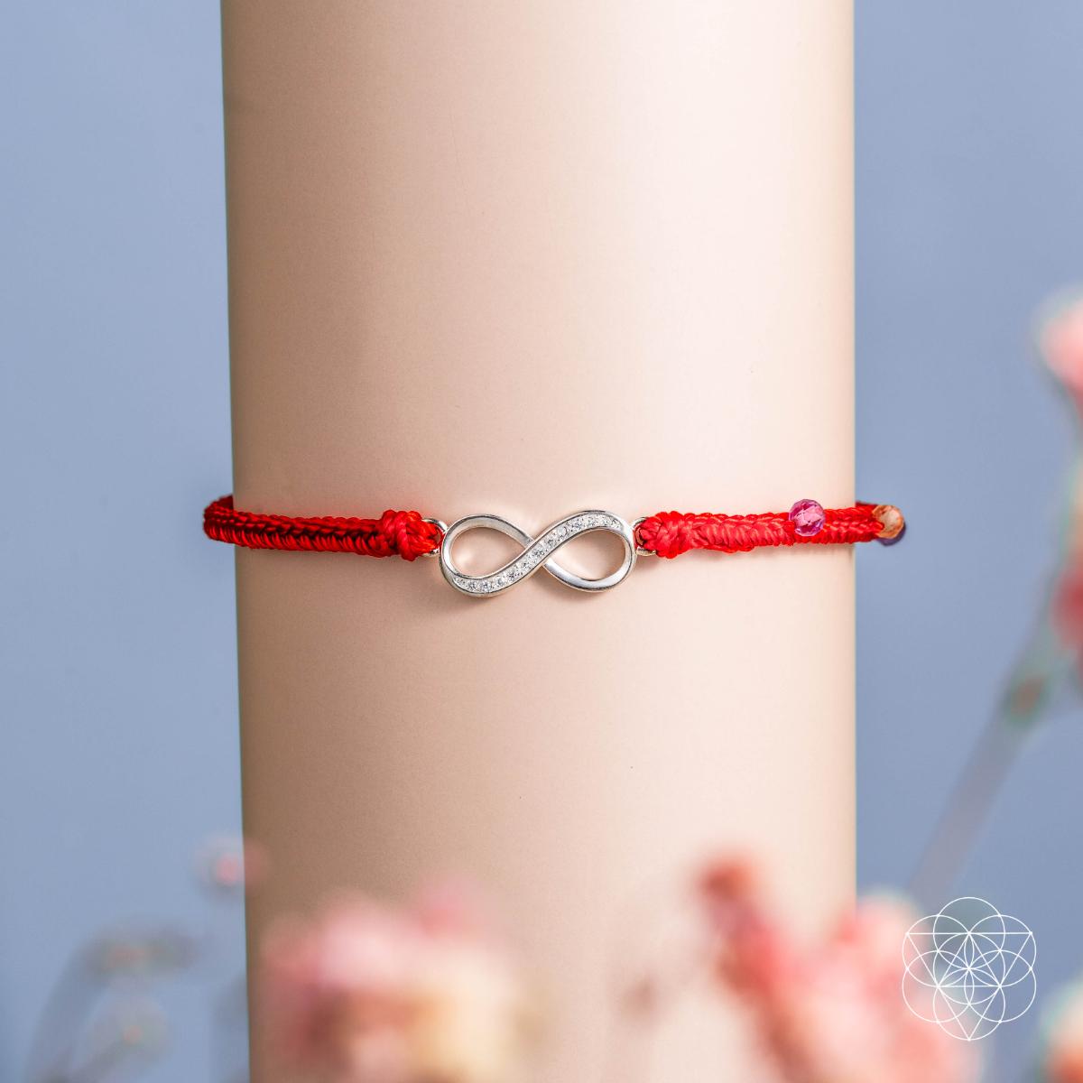 Infinite Prosperity - Eight - Strand Red String Bracelet - Conscious Items
