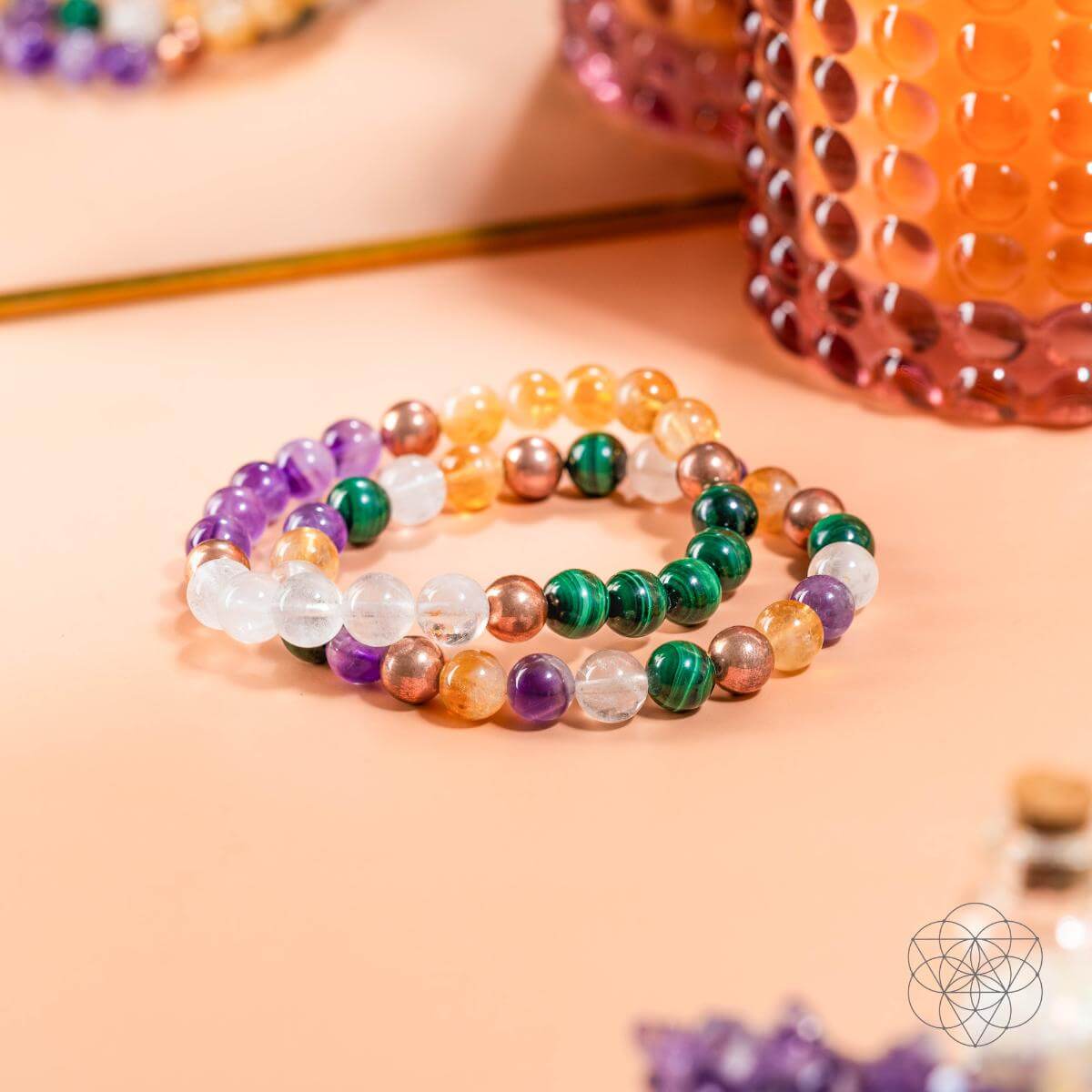 Powerhouse of Wealth Manifestation - Crystal Quartet Bracelet Set - Conscious Items