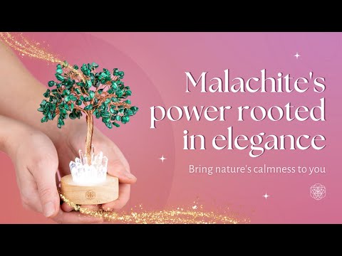 Malachite Tree Lamp for Anxiety