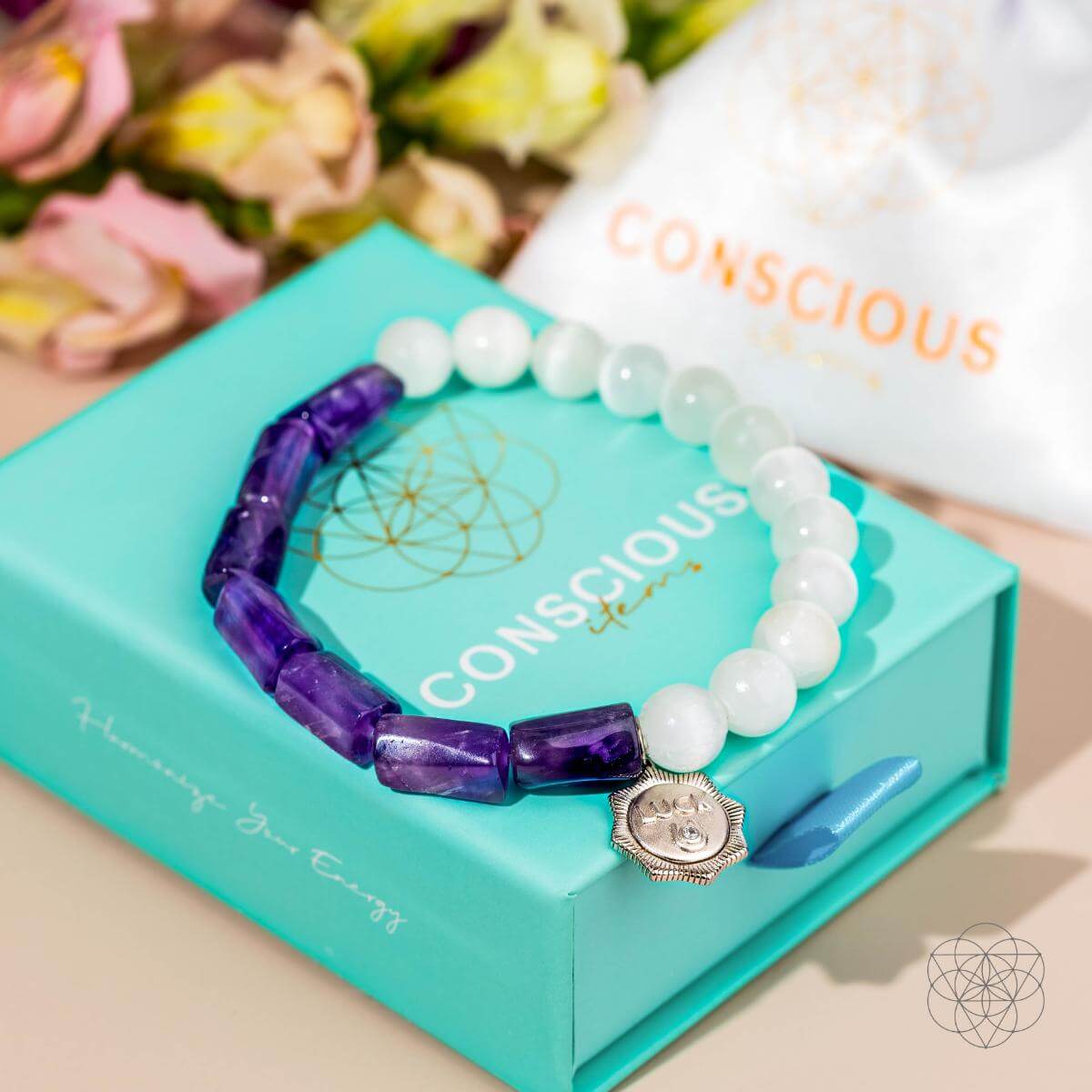 Pure Luck - Horseshoe Amethyst Bracelet - Conscious Items
