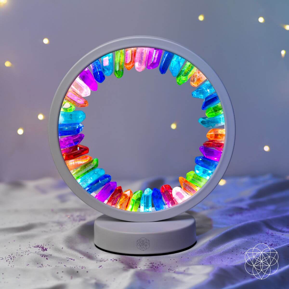 Rainbow After the Storm - Clear Quartz Lamp of Hope - Conscious Items