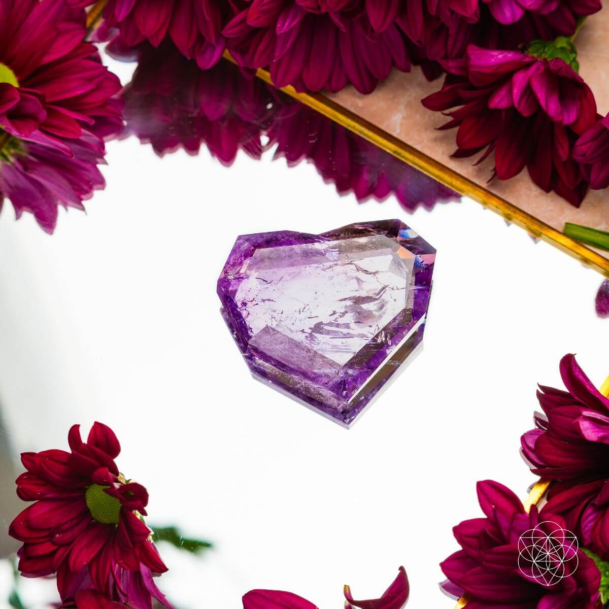 Royal Diamond Heart - Brazilian Amethyst for Manifestation - Conscious Items