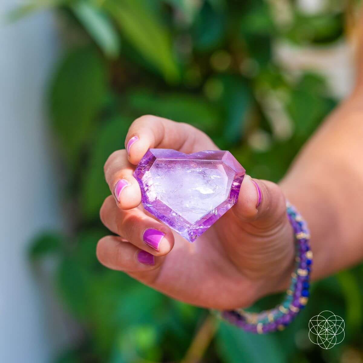 Royal Diamond Heart - Brazilian Amethyst for Manifestation - Conscious Items