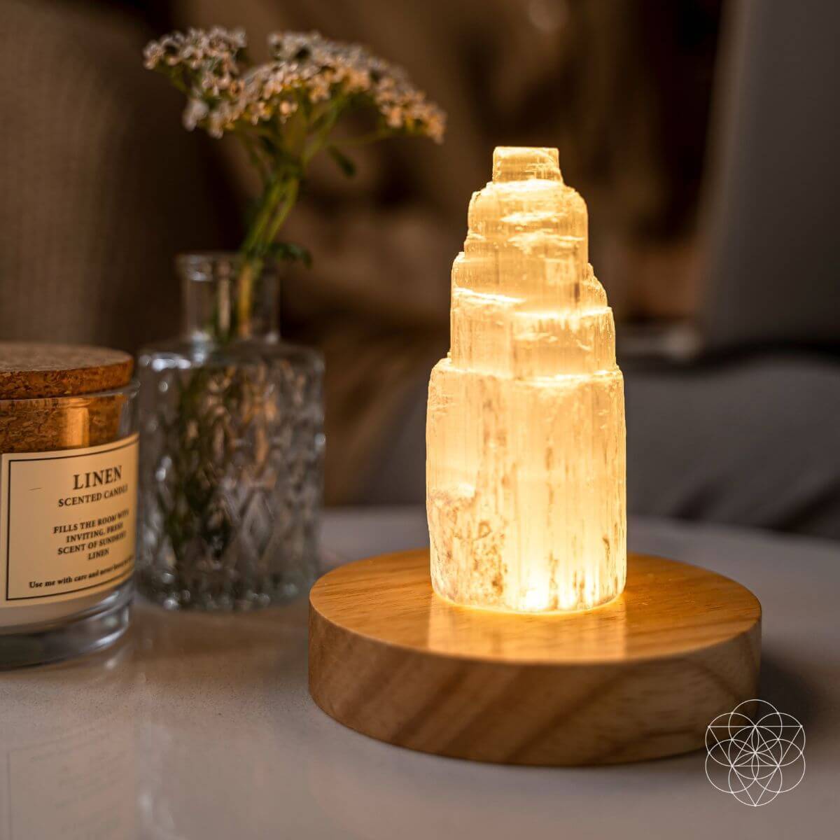 Selenite Cleansing Lamp - Conscious Items