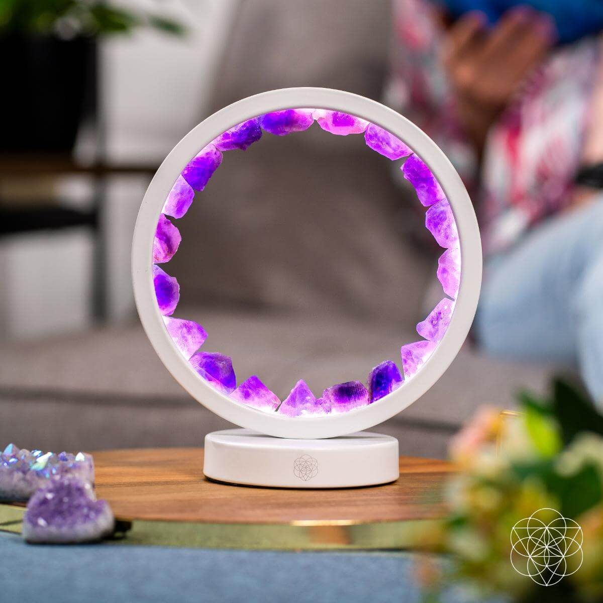 Stress Less, Sleep More – Amethyst Healing Lamp - Conscious Items