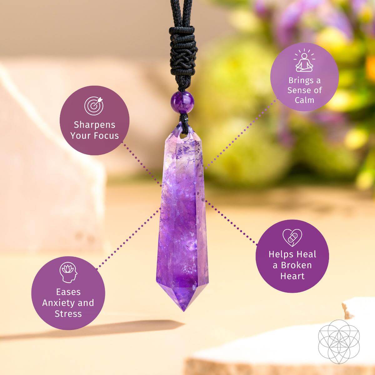The Amethyst Talisman of Daily Stress Relief - Conscious Items