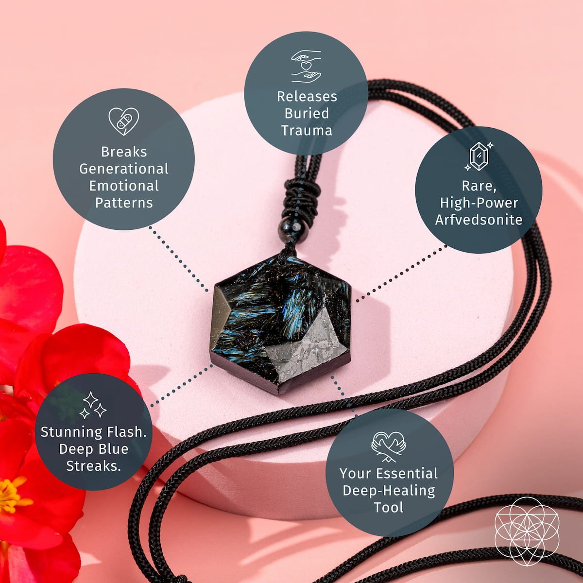 The Arfvedsonite Deep Healing Pendant - Conscious Items