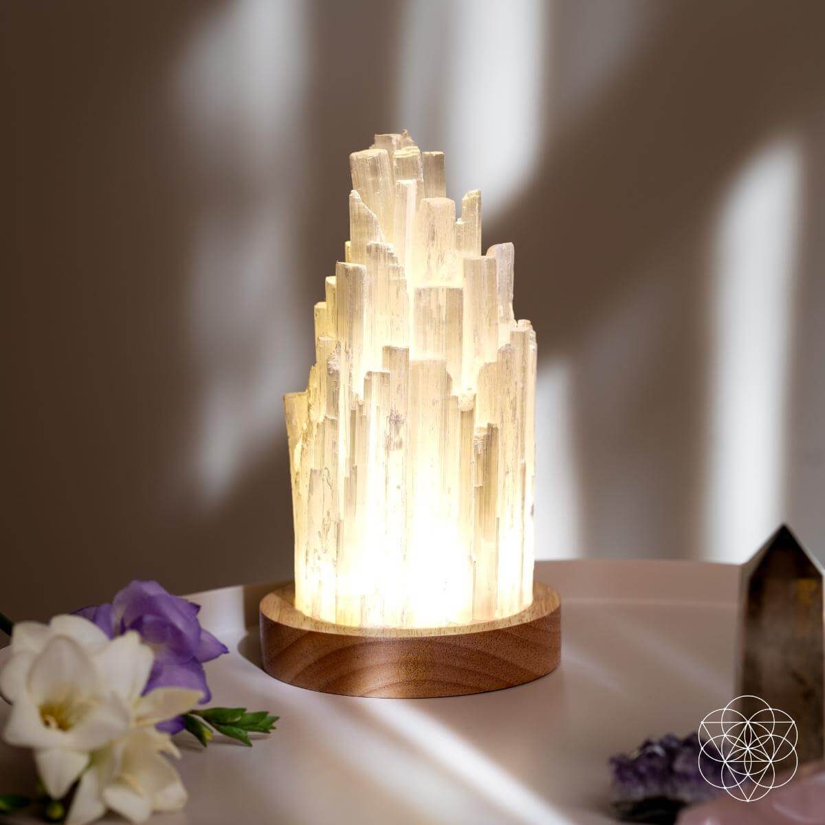 The Cleanse - All Selenite Lamp - 2 Pounds of Healing Power - Conscious Items
