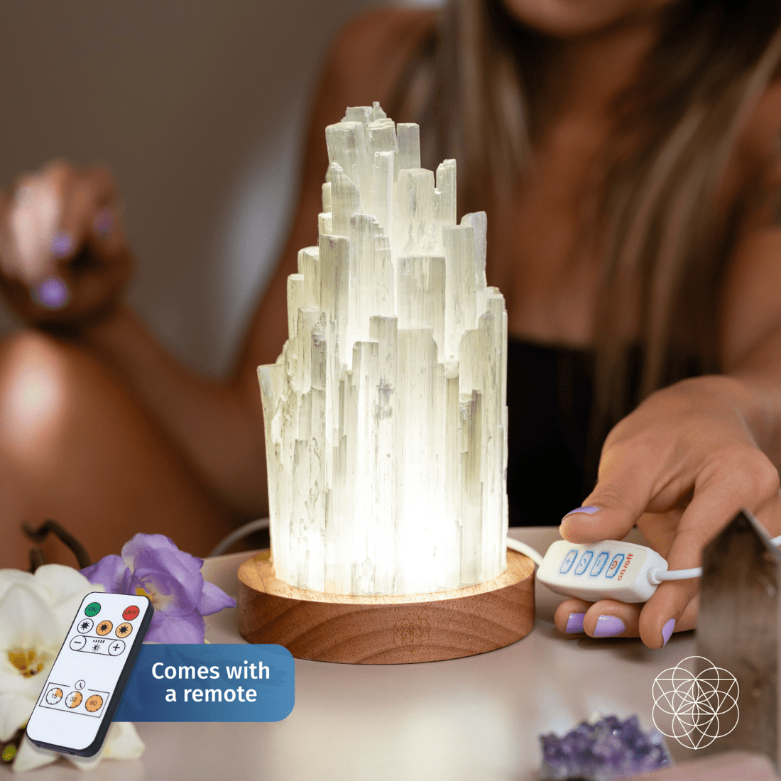 The Cleanse - All Selenite Lamp - 2 Pounds of Healing Power - Conscious Items