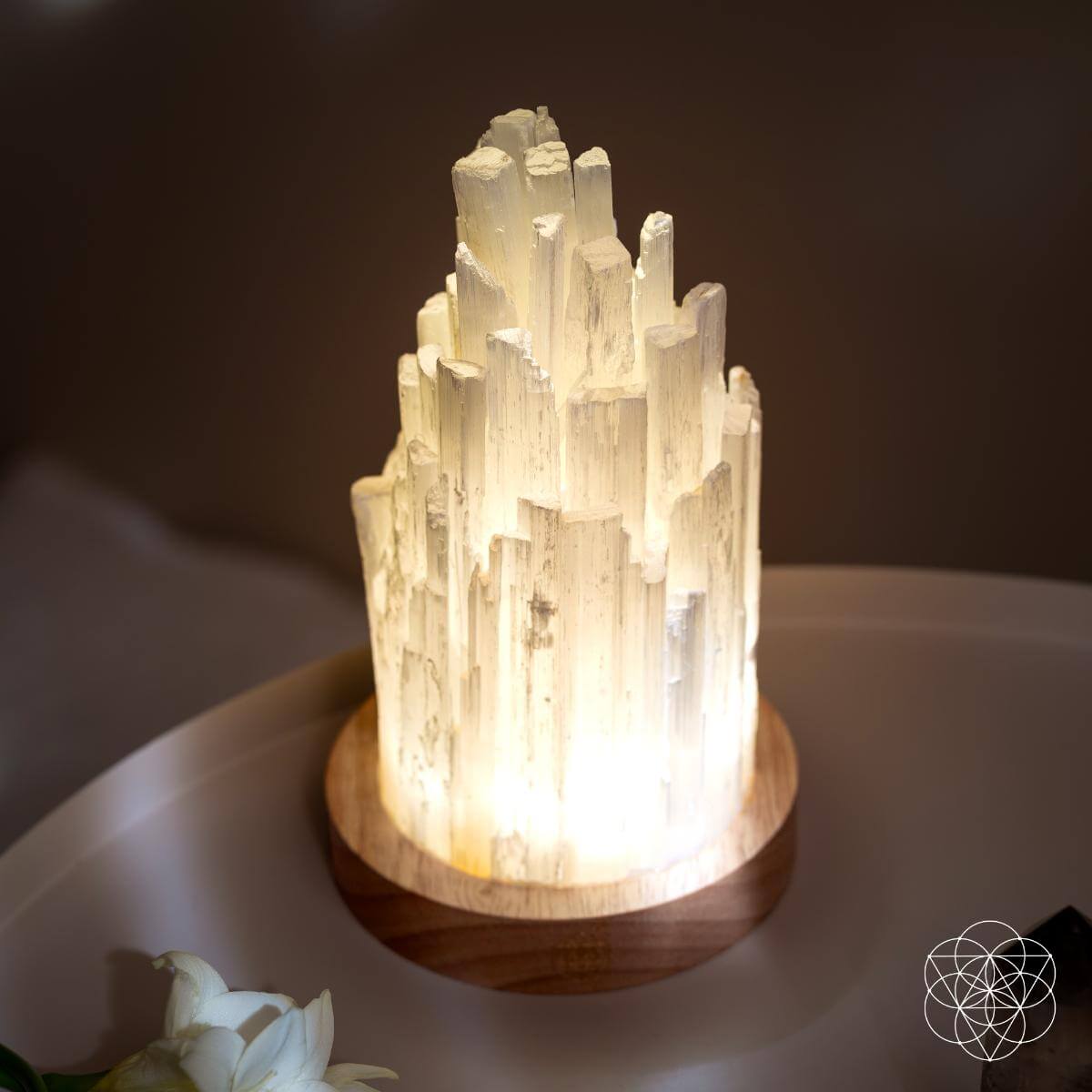 The Cleanse - All Selenite Lamp - 2 Pounds of Healing Power - Conscious Items