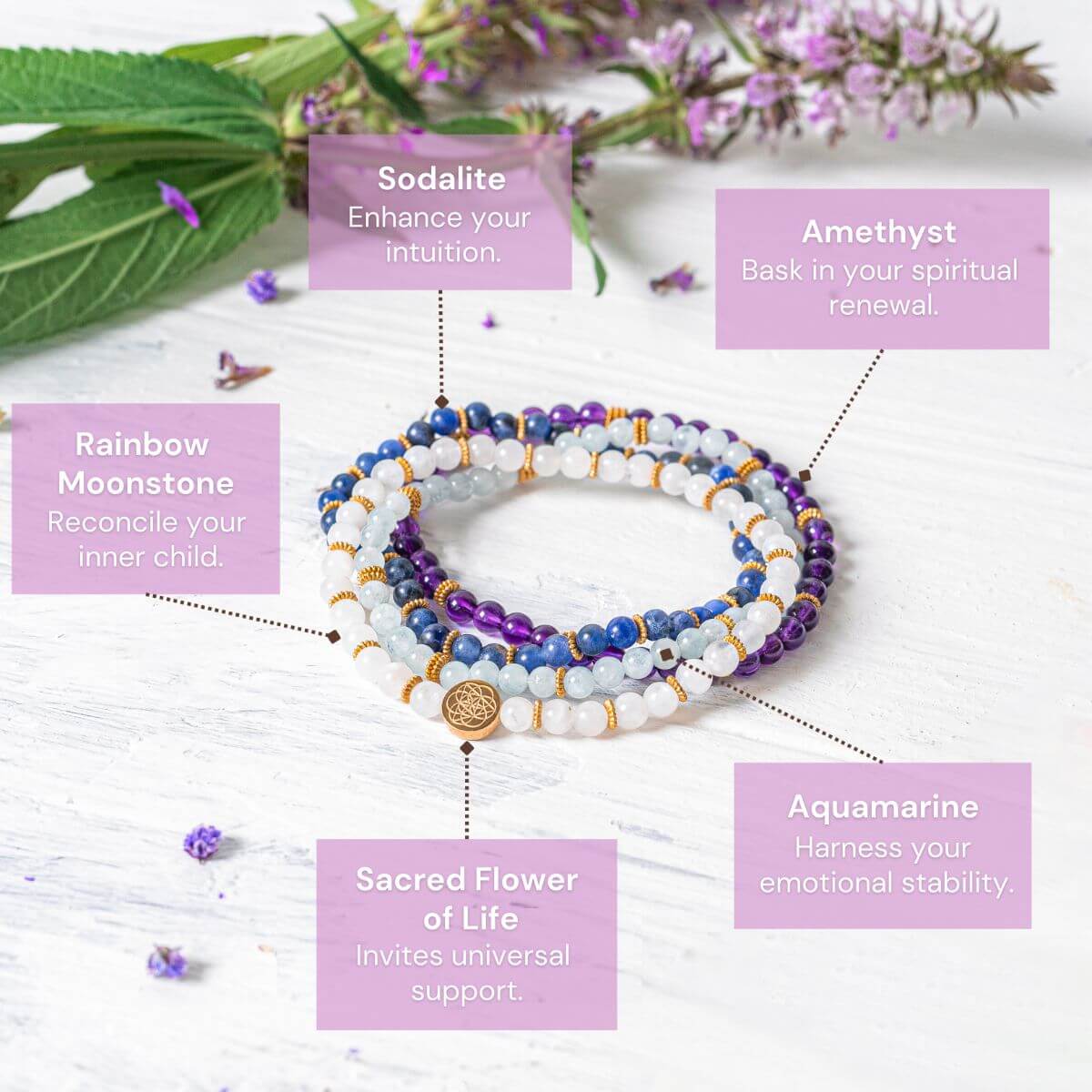 healing crystal bracelets