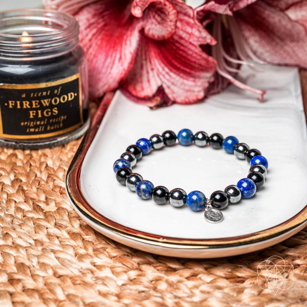 blue healing crystal bracelet