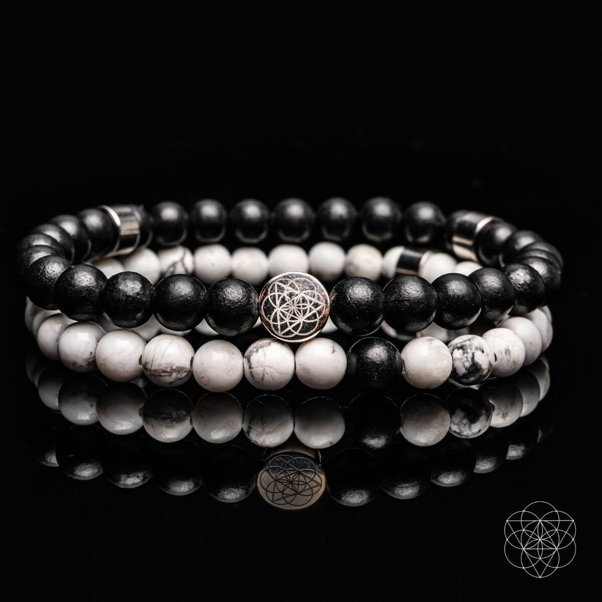 black and white crystal bracelets