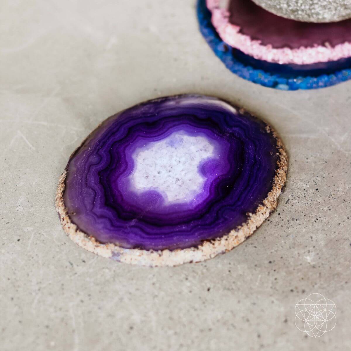 agate slice night light