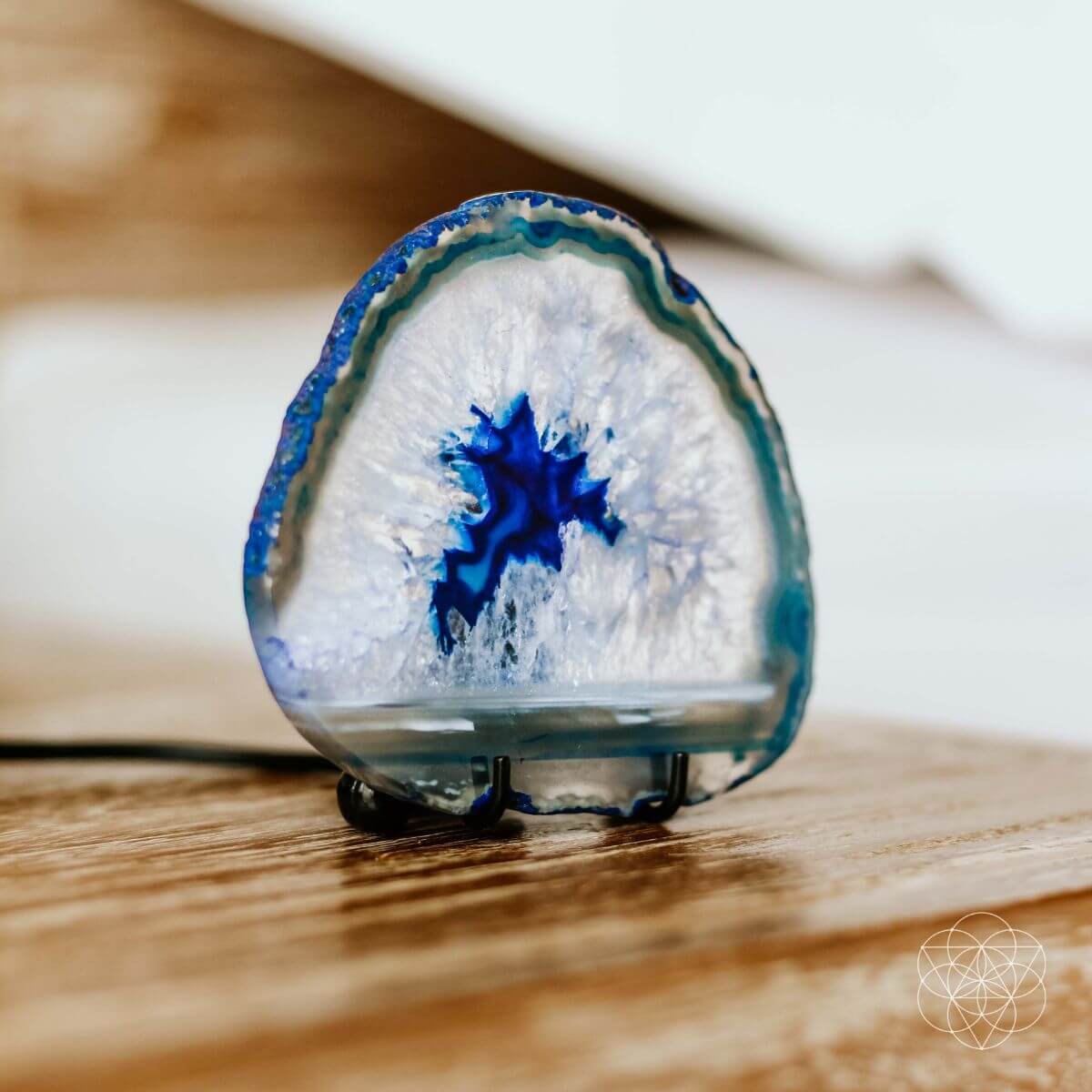 agate slice night light