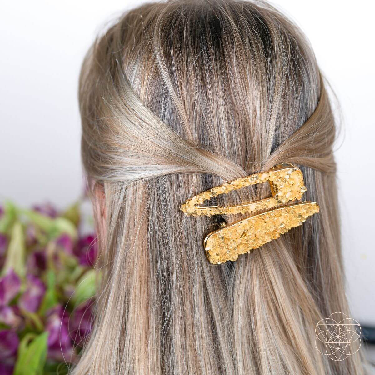 Crown of Prosperity - Citrine Hair Clips (2 pieces) - Conscious Items