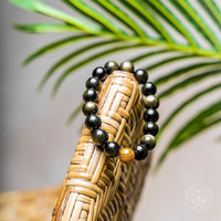 golden obsidian crystal bracelet